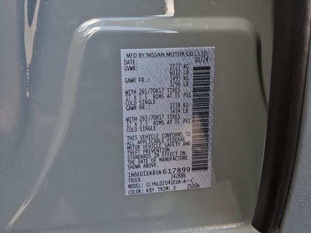 new 2025 Nissan Frontier car, priced at $45,825