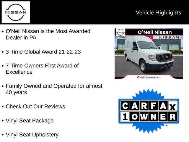 used 2020 Nissan NV Cargo NV2500 HD car, priced at $26,525