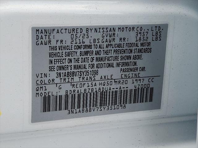 new 2025 Nissan Sentra car, priced at $22,835