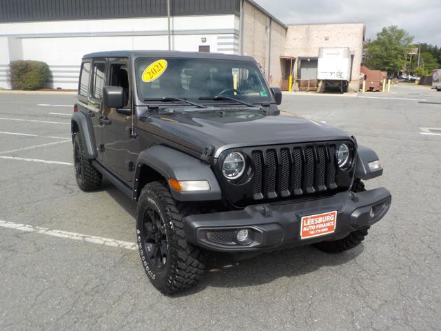 used 2021 Jeep Wrangler Unlimited car, priced at $21,998