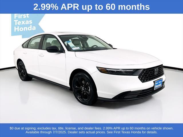 new 2025 Honda Accord car, priced at $31,096