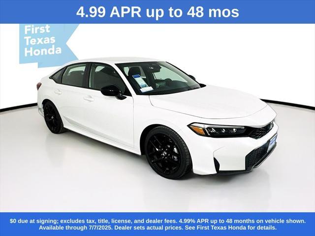 new 2025 Honda Civic car, priced at $27,486