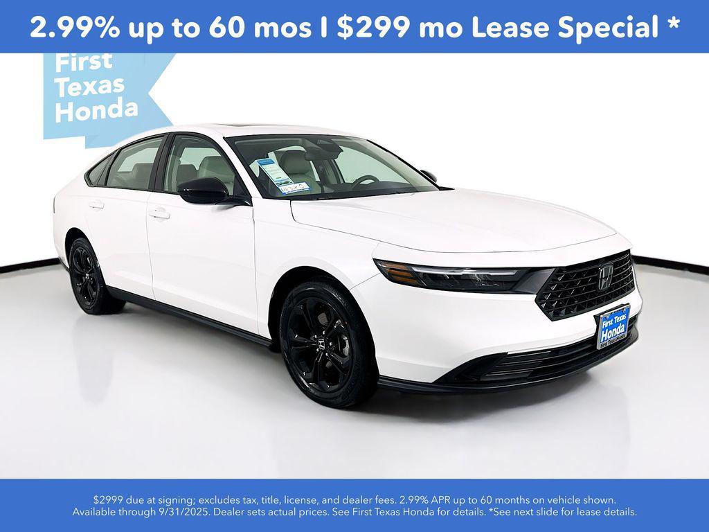 new 2025 Honda Accord car, priced at $30,878