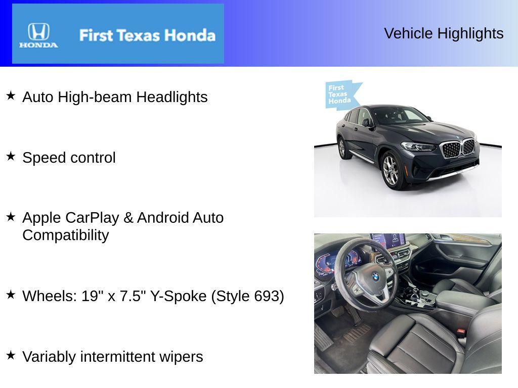 used 2022 BMW X4 car, priced at $28,987