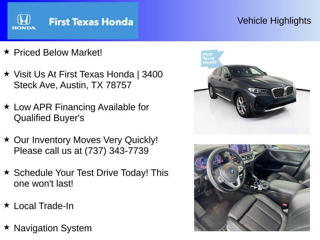 used 2022 BMW X4 car, priced at $28,987