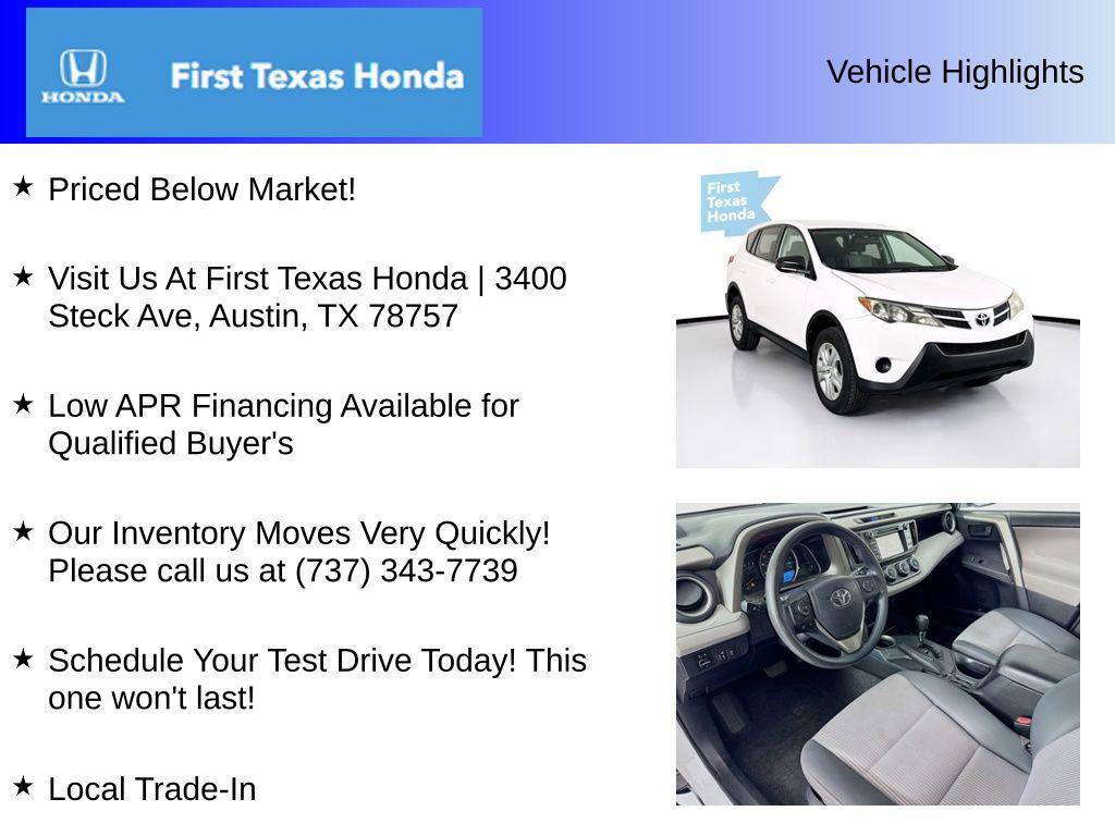 used 2014 Toyota RAV4 car, priced at $13,997