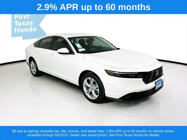 new 2025 Honda Accord car, priced at $29,845