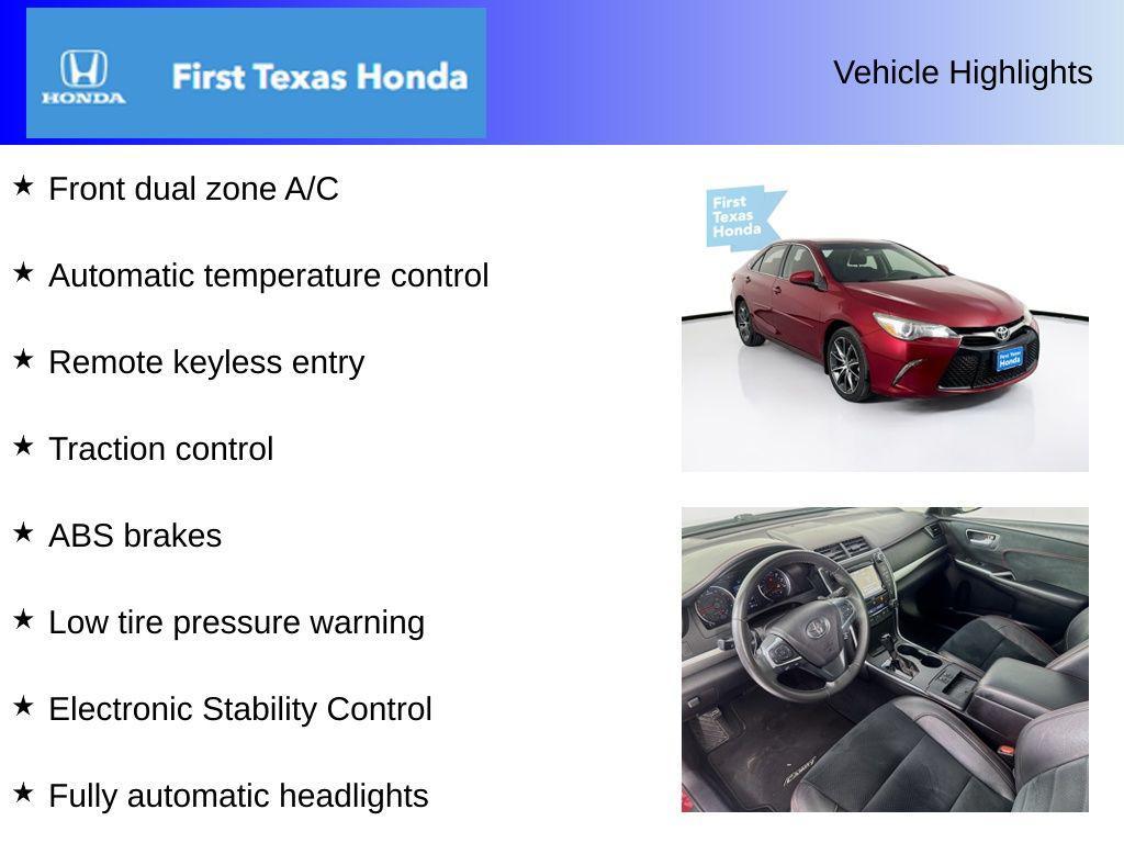used 2017 Toyota Camry car, priced at $17,997