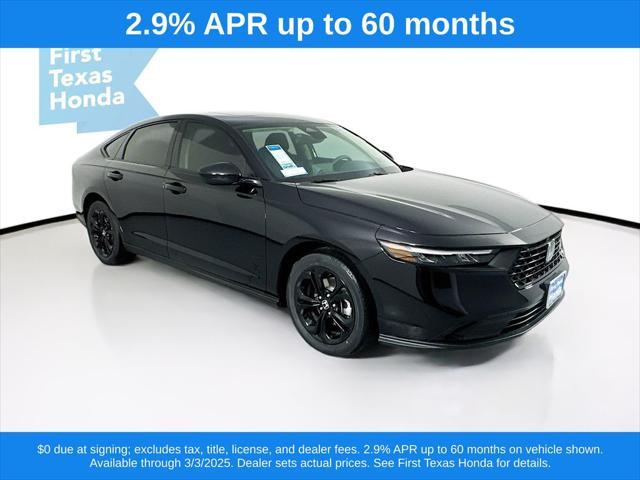 new 2025 Honda Accord car, priced at $31,655