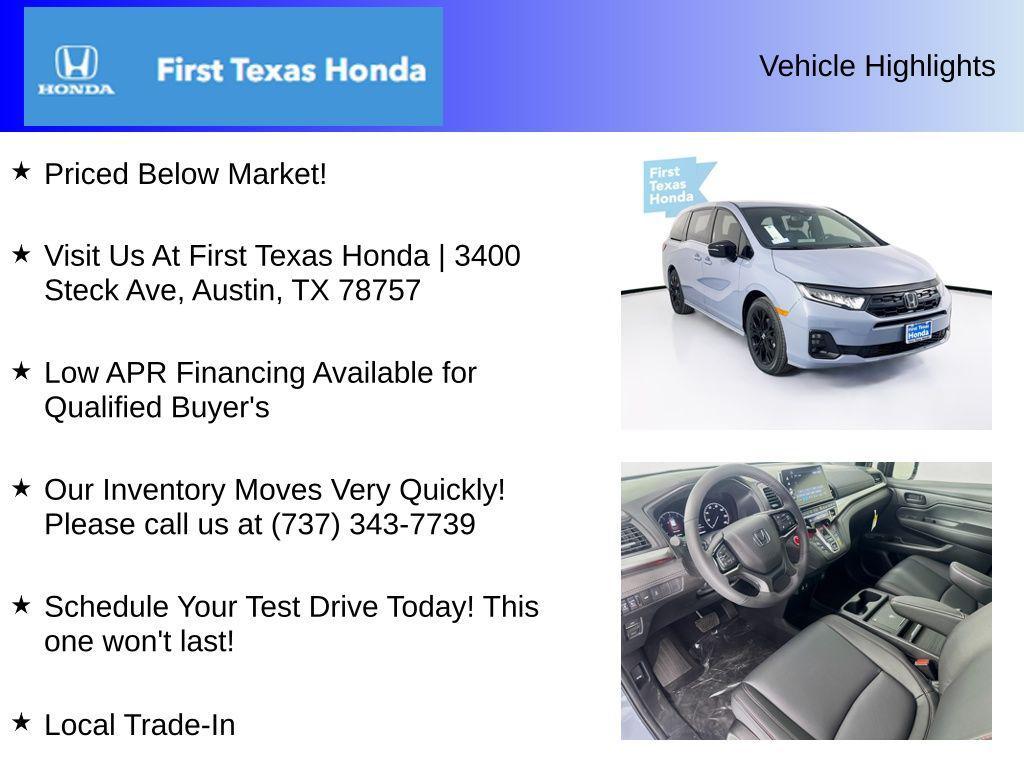 new 2026 Honda Odyssey car, priced at $46,210