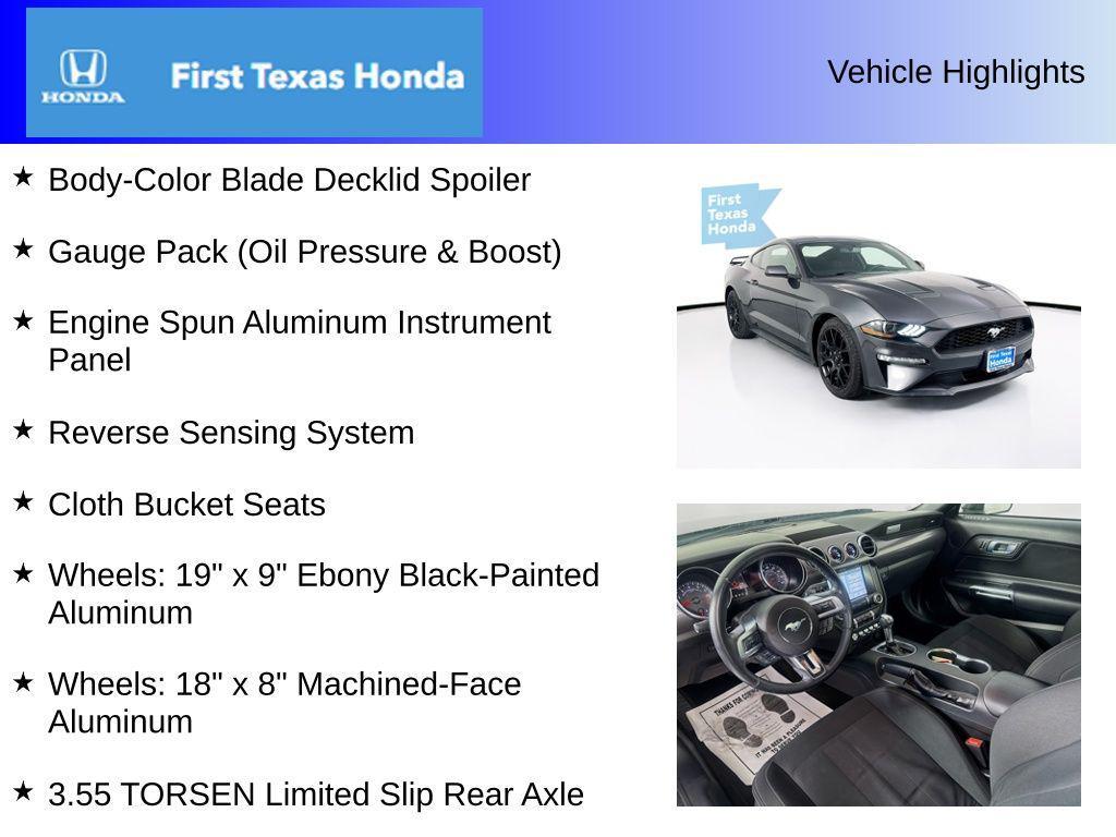 used 2018 Ford Mustang car, priced at $19,997