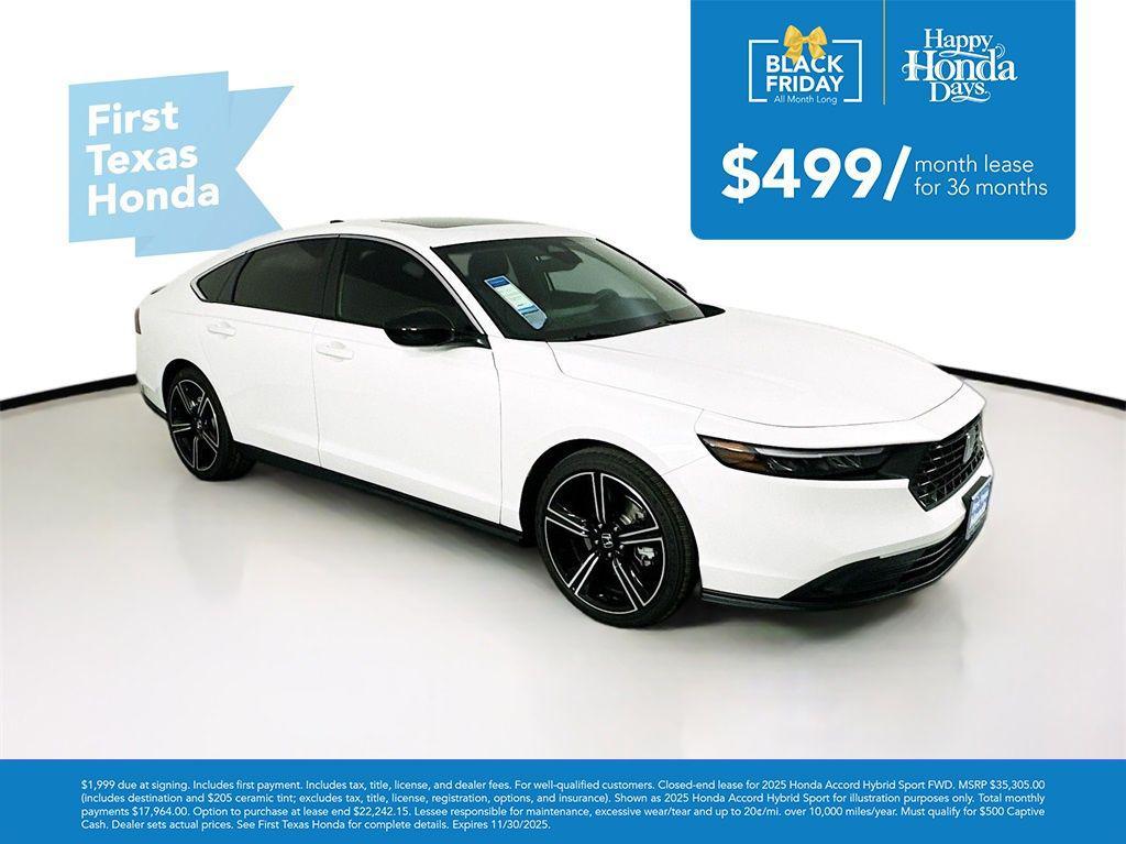 new 2025 Honda Accord Hybrid car, priced at $34,246