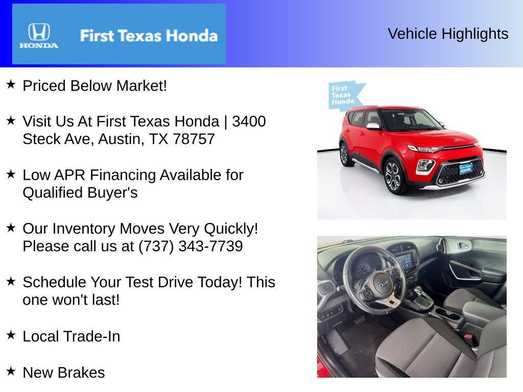 used 2020 Kia Soul car, priced at $17,797