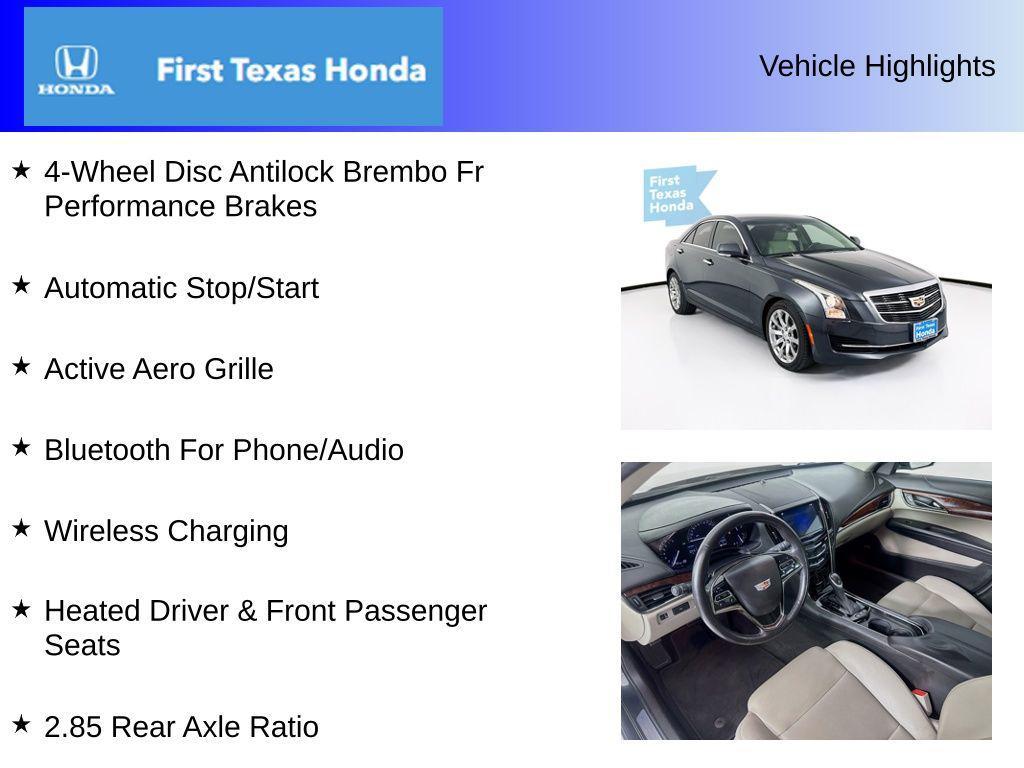 used 2017 Cadillac ATS car, priced at $14,787