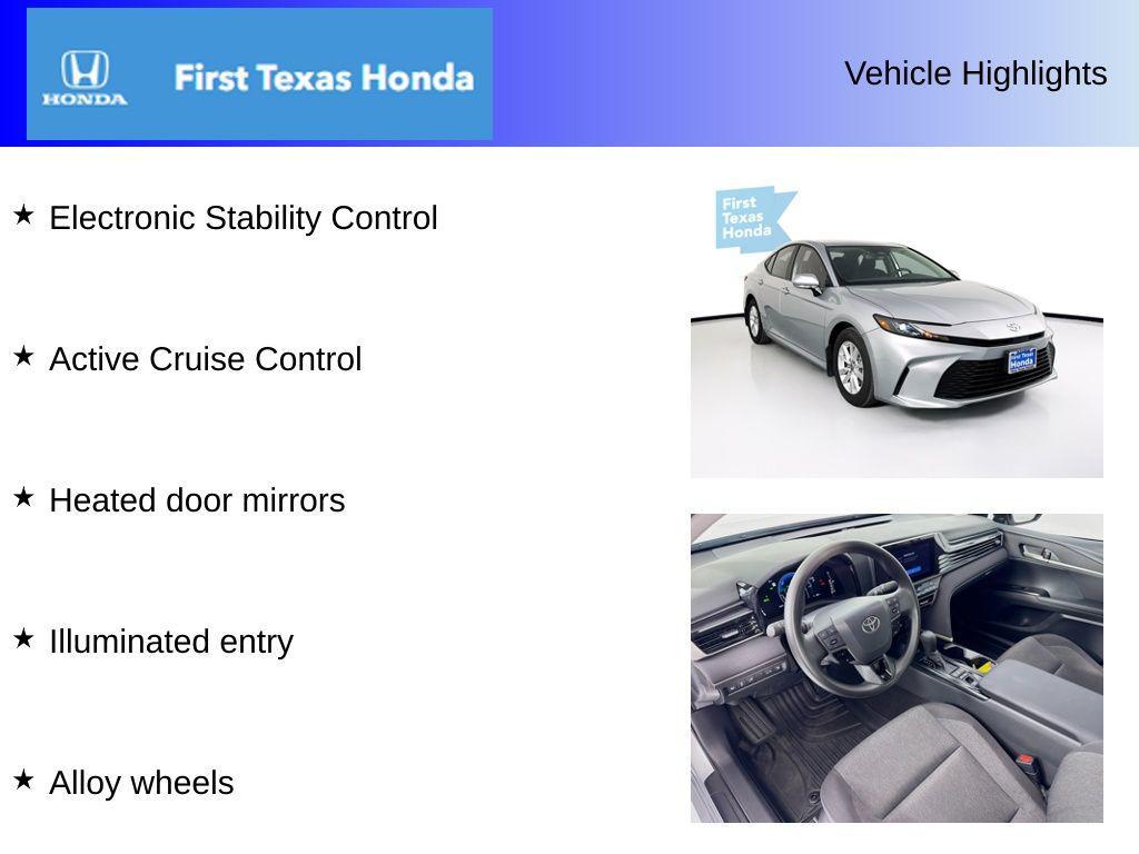 used 2025 Toyota Camry car, priced at $26,987