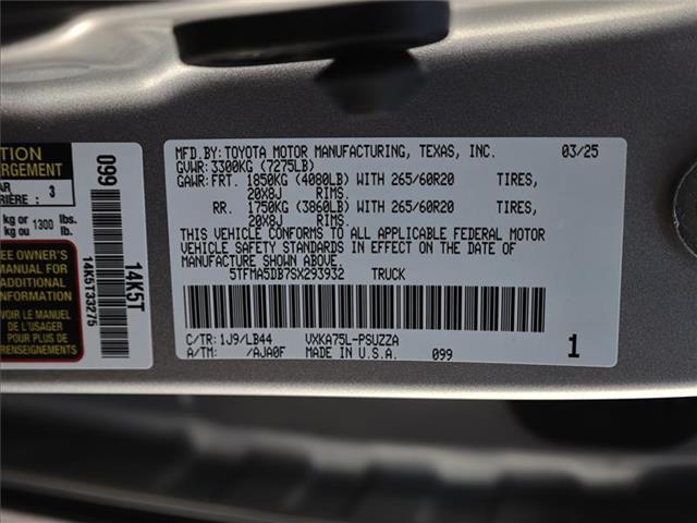 new 2025 Toyota Tundra car, priced at $76,249