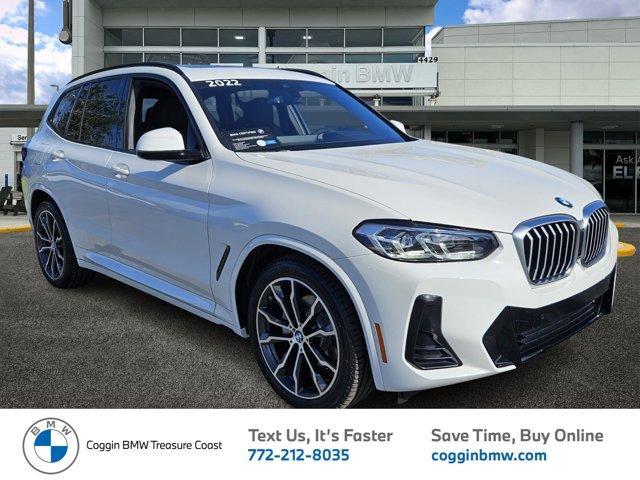 used 2022 BMW X3 car, priced at $34,500