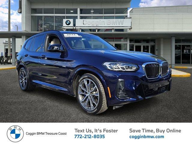 used 2022 BMW X3 car, priced at $47,795