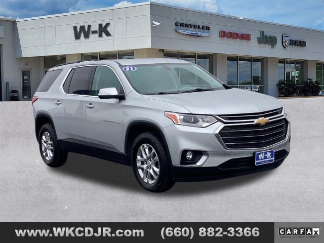 used 2021 Chevrolet Traverse car, priced at $24,452