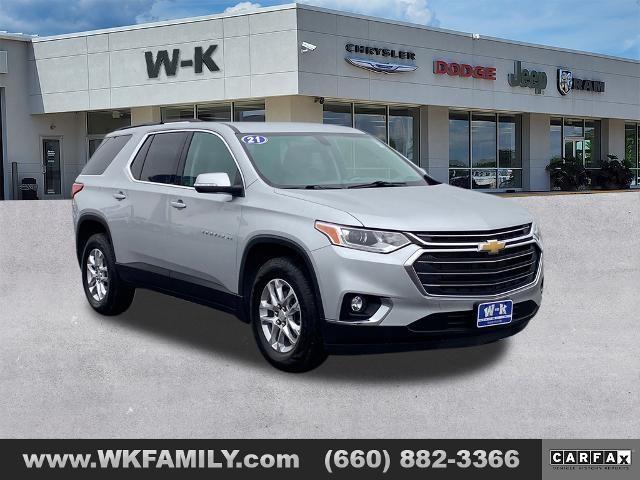 used 2021 Chevrolet Traverse car, priced at $23,499