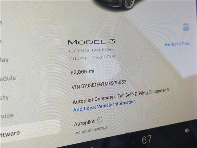 used 2021 Tesla Model 3 car, priced at $21,995