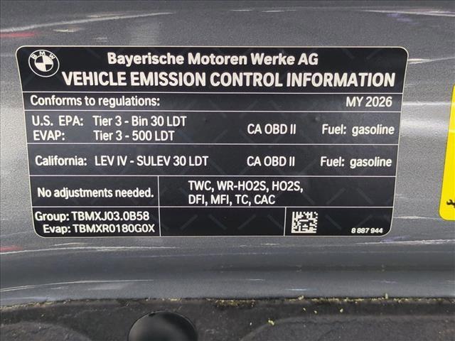 new 2026 BMW X5 car, priced at $73,875