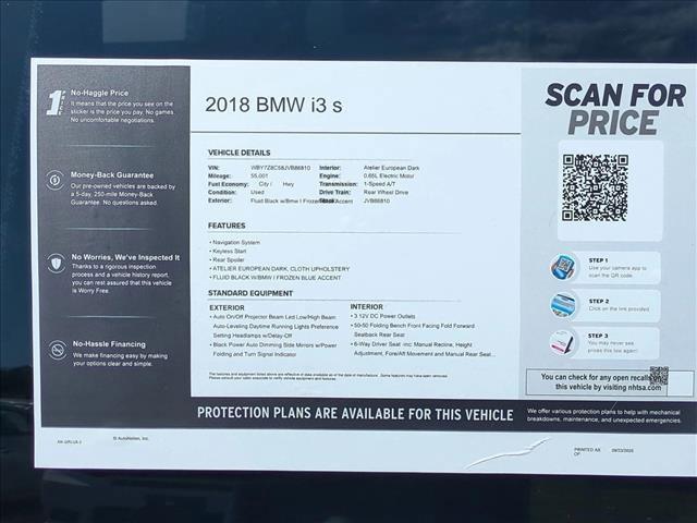 used 2018 BMW i3 car, priced at $15,999