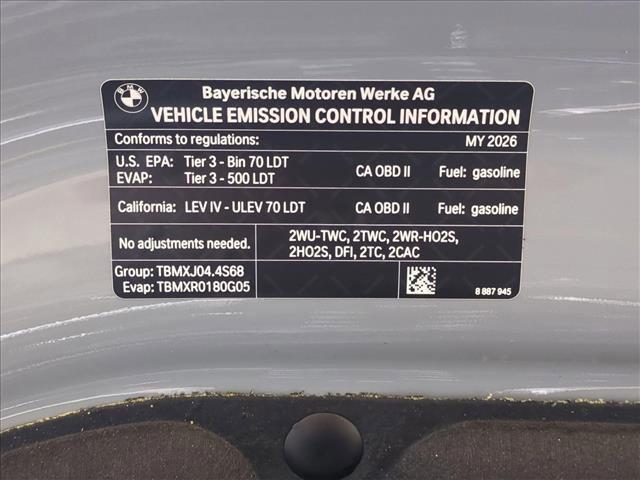 new 2026 BMW X6 car, priced at $112,525