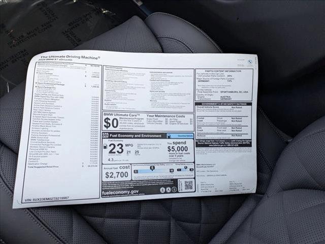 new 2026 BMW X7 car, priced at $95,375