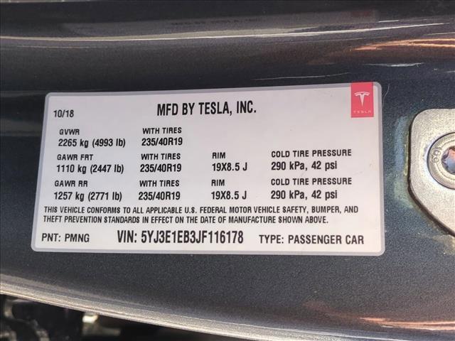 used 2018 Tesla Model 3 car, priced at $17,500