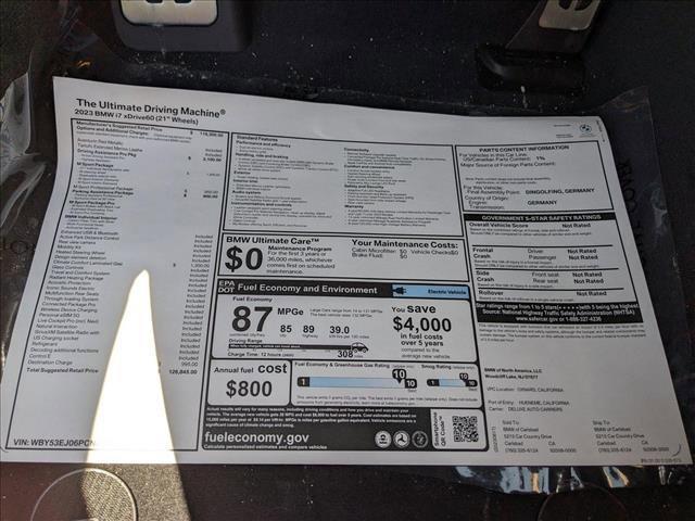 new 2023 BMW i7 car, priced at $126,845