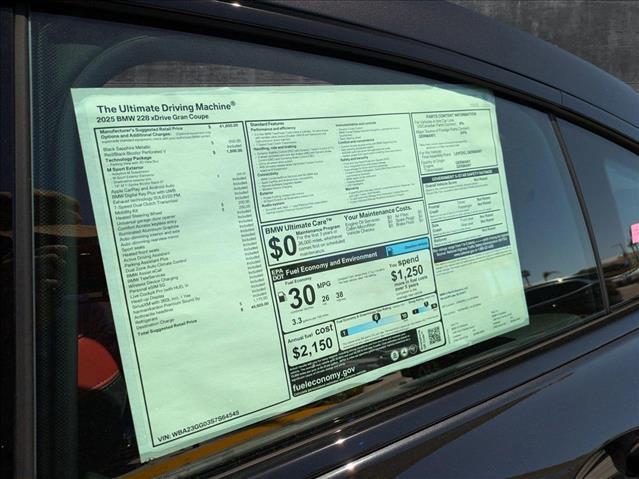 new 2025 BMW 228 Gran Coupe car, priced at $45,925