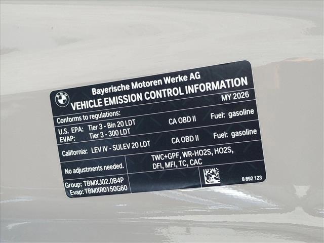 new 2026 BMW X3 car, priced at $63,840