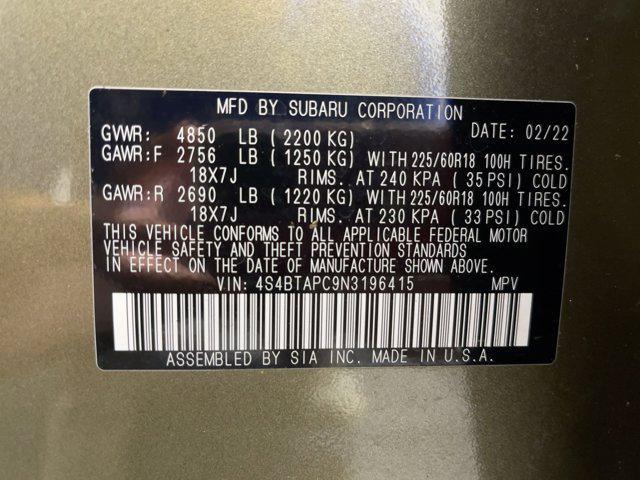 used 2022 Subaru Outback car, priced at $29,999