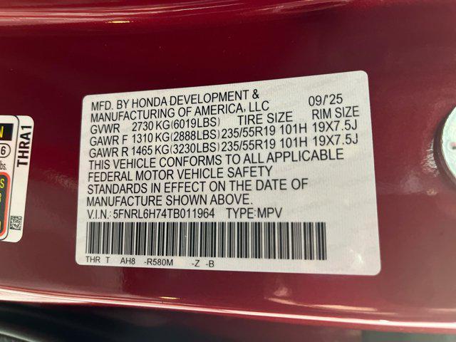 new 2026 Honda Odyssey car, priced at $42,991