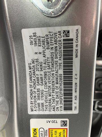 new 2026 Honda Civic car, priced at $25,991