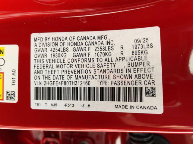new 2026 Honda Civic Hybrid car, priced at $31,031