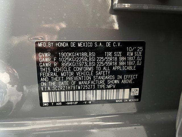 new 2026 Honda HR-V car, priced at $29,391