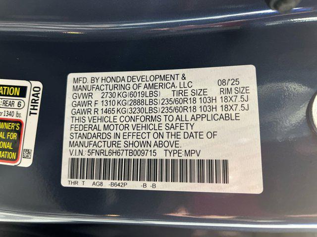 new 2026 Honda Odyssey car, priced at $41,641
