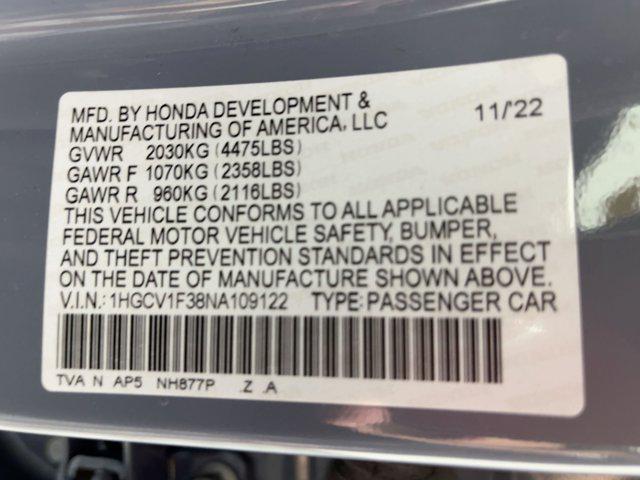 used 2022 Honda Accord car, priced at $26,498