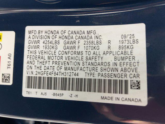 new 2026 Honda Civic Hybrid car, priced at $30,291