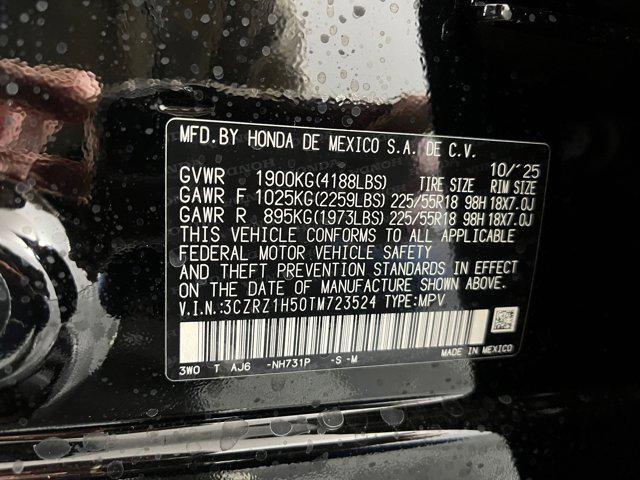 new 2026 Honda HR-V car, priced at $26,931