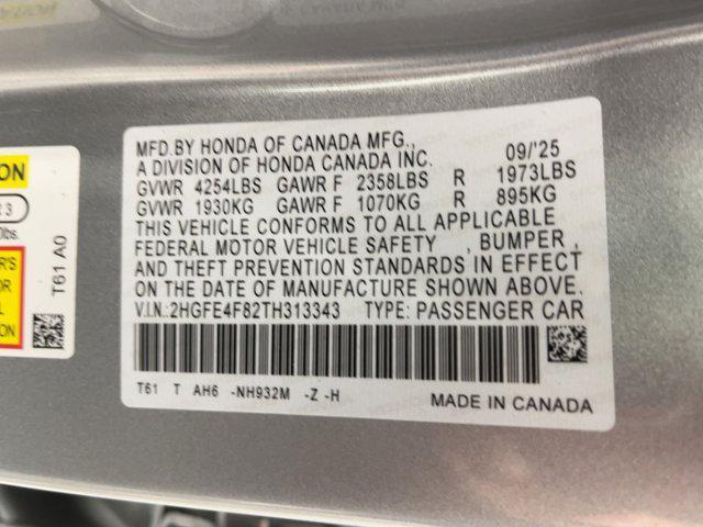 new 2026 Honda Civic Hybrid car, priced at $28,031