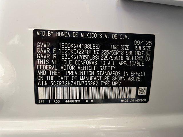 new 2026 Honda HR-V car, priced at $30,441