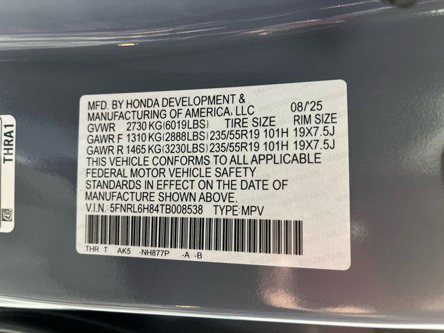 new 2026 Honda Odyssey car, priced at $45,761