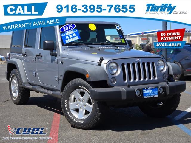 used 2015 Jeep Wrangler Unlimited car, priced at $16,988