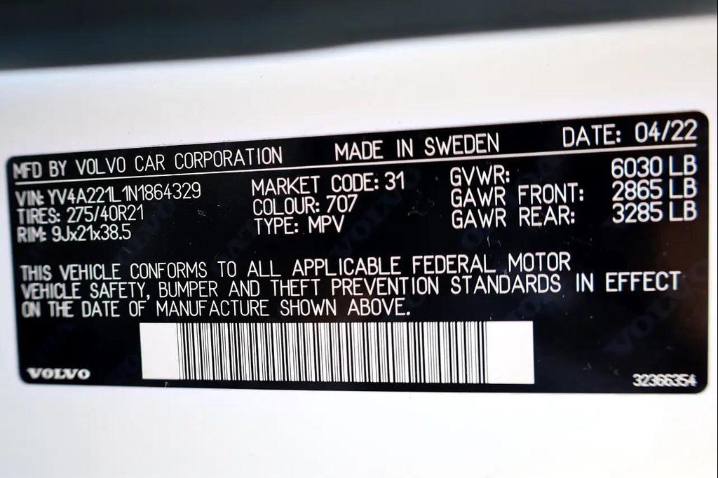 used 2022 Volvo XC90 car, priced at $41,999