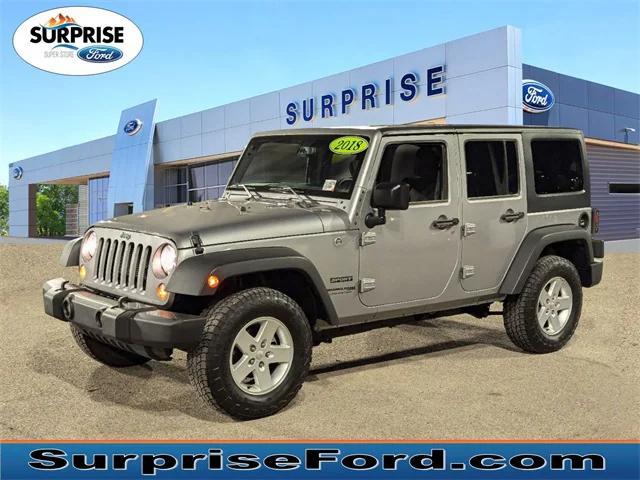 used 2018 Jeep Wrangler JK Unlimited car, priced at $23,781