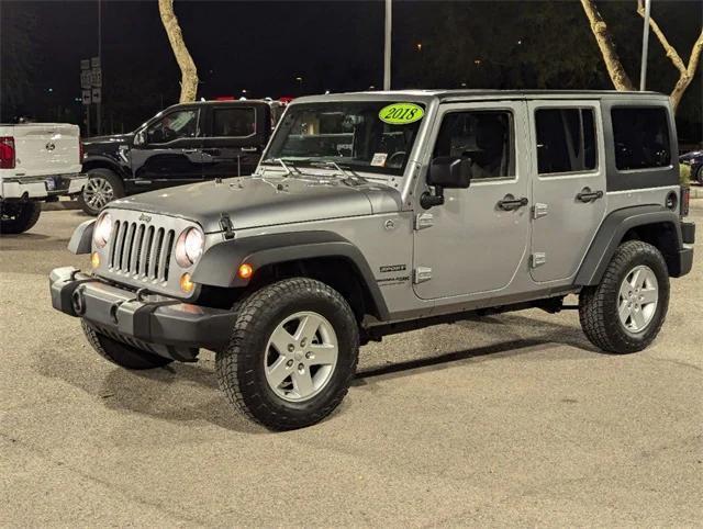 used 2018 Jeep Wrangler JK Unlimited car, priced at $23,781