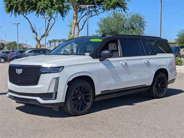 used 2021 Cadillac Escalade ESV car, priced at $54,734